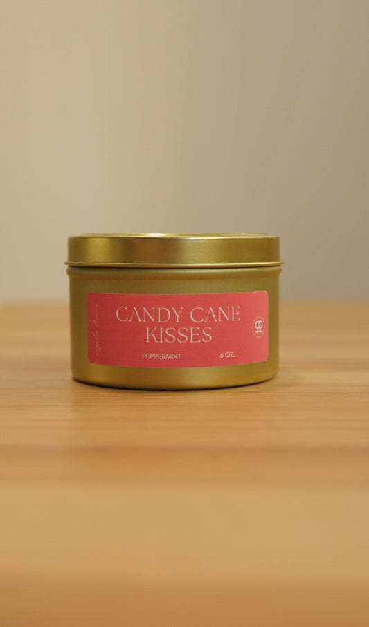 Candy Cane Kisses Candle