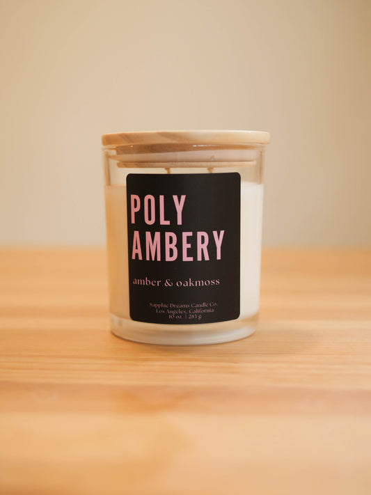 Poly Ambery Candle
