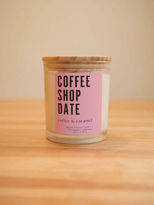 Coffee Shop Date Candle